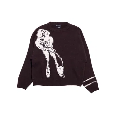 Enfants Riches Deprimes Jean D. Sweater In Burgundy