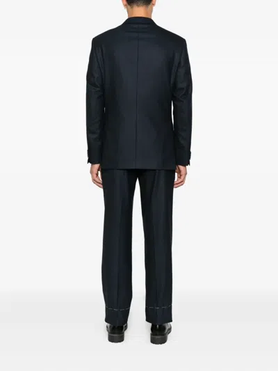 Brioni Single-breasted Suit In Blue