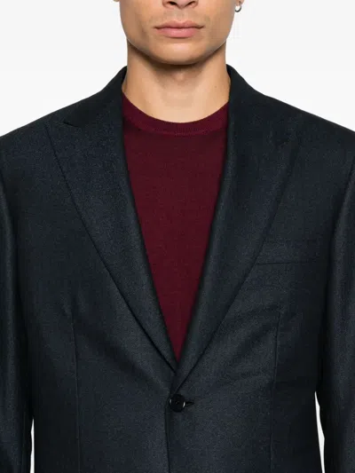 Brioni Single-breasted Suit In Blue