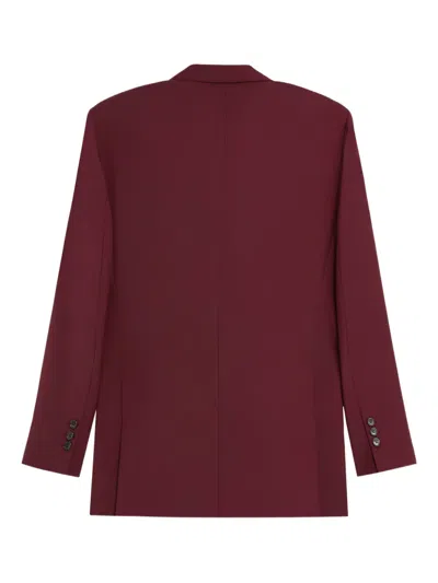 A Paper Kid Double-breasted Blazer In Red