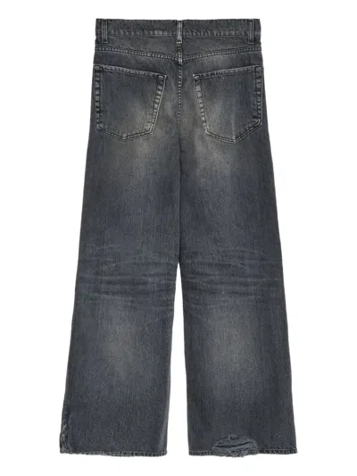 A Paper Kid Distressed Paper Kid Trousers In Gray