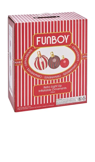 Funboy 3 Pack Classic Light-up Inflatable Ornament Set In Multi