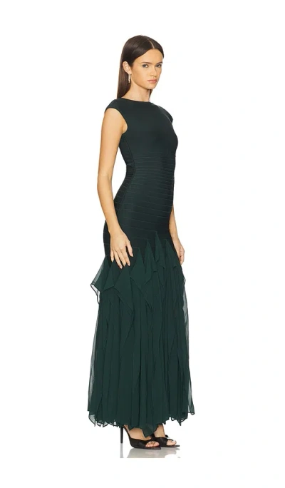 Herve Leger The Mya Gown In Green