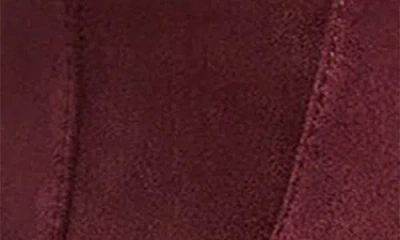 Stuart Weitzman Naomi Suede Kitten Tall Boots In Burgundy