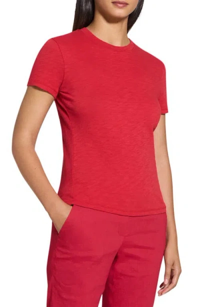 Theory Tiny Tee 2 Nebulous Organic Cotton Top In Red