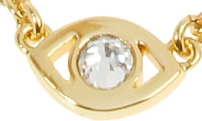 Kurt Geiger London Evil Eye Station Necklace In Gold
