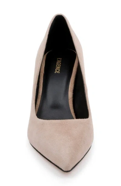 L'agence Fleur Pointed Toe Pump In Brown