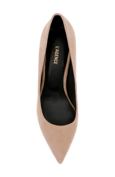 L'agence Fleur Pointed Toe Pump In Brown