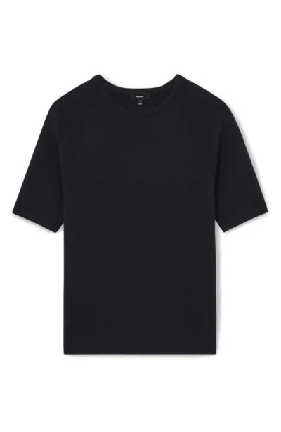 Reiss Amigo Rib T-shirt In Black