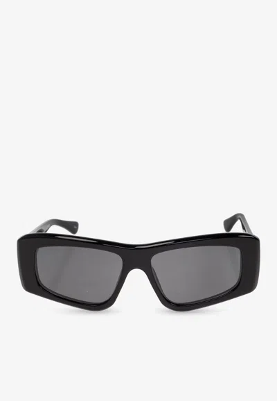 Chloé Logo Square Sunglasses In Black