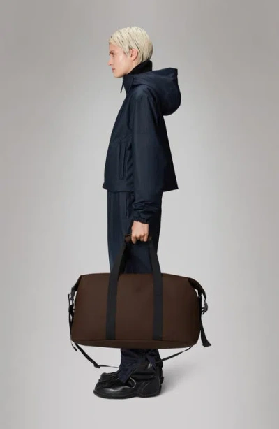 Rains Hilo Waterproof Weekend Bag In Brown