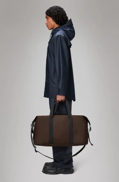 Rains Hilo Waterproof Weekend Bag In Brown