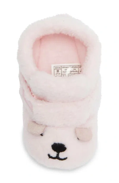 Ugg ® Bixbee Bootie & Bear Lovey Blanket Set In Pink