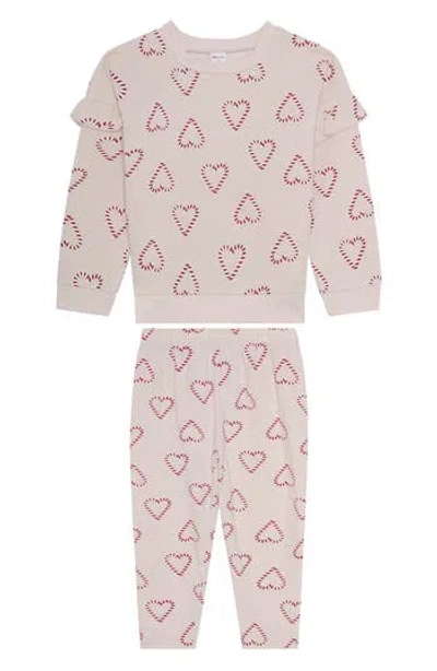 Petit Lem Kids' Print Sweatshirt & Sweatpants Set In Multi
