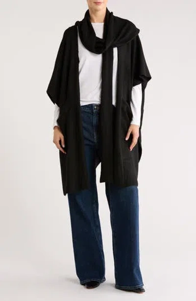 Steve Madden Topper With Scarf In Black