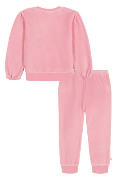 Juicy Couture Ruffle Pullover & Joggers Set In Pink