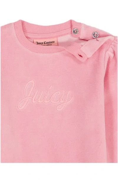 Juicy Couture Ruffle Pullover & Joggers Set In Pink