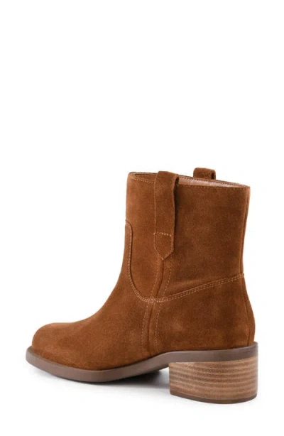 Seychelles Cozy Block Heel Bootie In Brown
