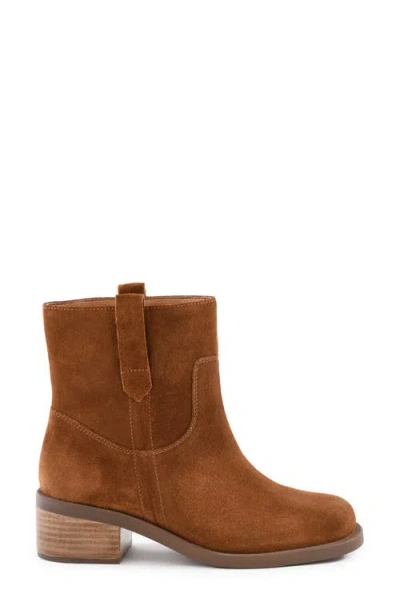 Seychelles Cozy Block Heel Bootie In Brown