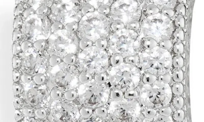 Cara Set Of 2 Cubic Zirconia Button Stud Earrings In White