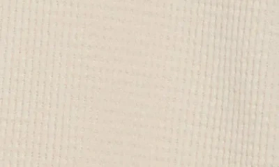 Rainforest Heritage Lux Waffle Knit Quarter Zip Pullover In Neutral