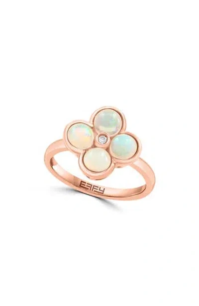 Effy Diamond & Ethiopian Opal Ring In Gold