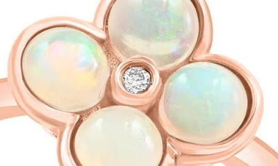 Effy Diamond & Ethiopian Opal Ring In Gold