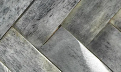 Zodax Bengkula Herringbone Bone Braid Photo Frame In Gray