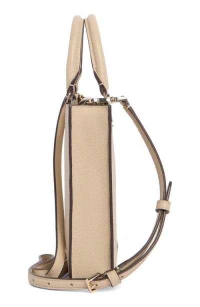 Kate Spade New York Lena Colorblocked Pebbled Leather Mini Tote Bag In Neutral
