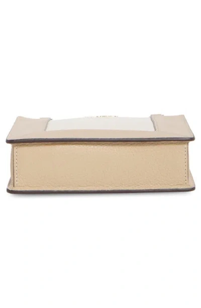 Kate Spade New York Lena Colorblocked Pebbled Leather Mini Tote Bag In Neutral