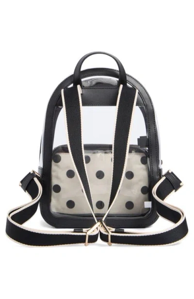 Kate Spade New York Clare Clear Backpack With Raining Dot Pouch In Multi