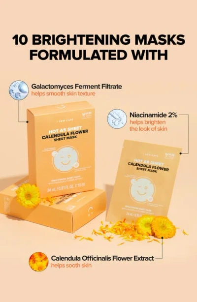 I Dew Care How As Calendula Flower 10-piece Sheet Mask Set In Multi