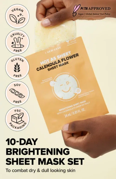 I Dew Care How As Calendula Flower 10-piece Sheet Mask Set In Multi
