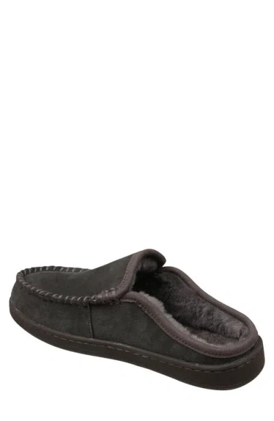 Mykos Craig Faux Shearling Lined Slipper In Gray