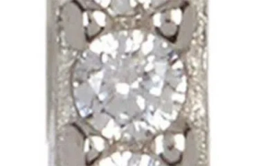 Adornia Set Of 2 Bar & Threader Earrings In Transparent