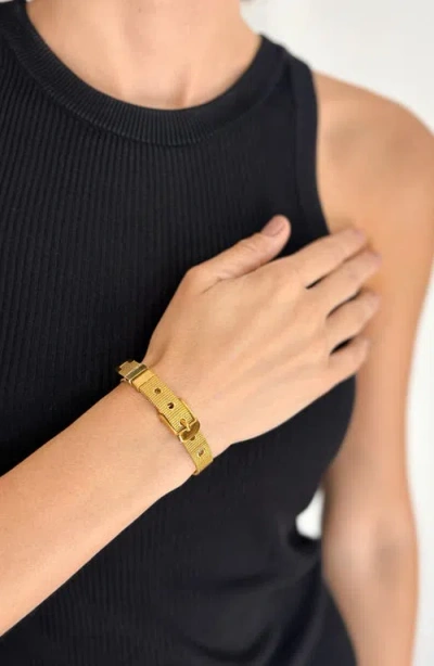 Adornia Pendant Necklaces, Bracelet & Hoop Earrings Set In Gold