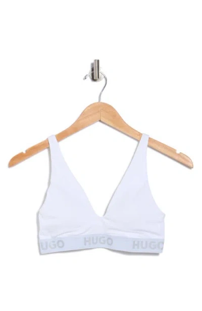 Hugo Boss Boss Triangle Sporty Bralette In White
