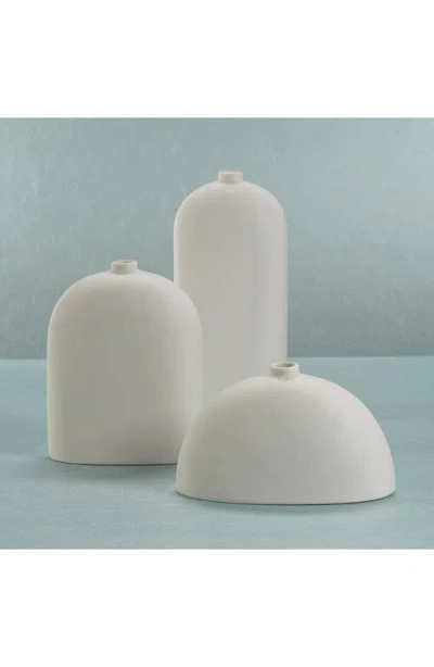 Zodax Lucca Ceramic Vase In White
