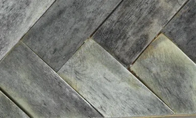 Zodax Bengkula Herringbone Bone Braid Photo Frame In Gray