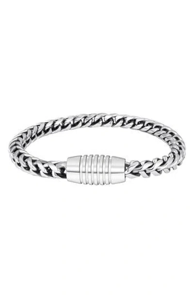 Geoffrey Beene Franco Chain Bracelet In Silver