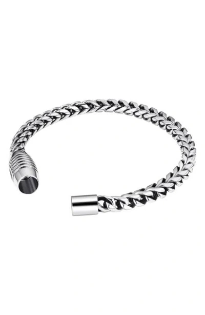Geoffrey Beene Franco Chain Bracelet In Silver