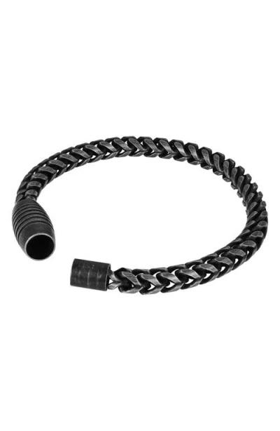 Geoffrey Beene Franco Chain Bracelet In Black