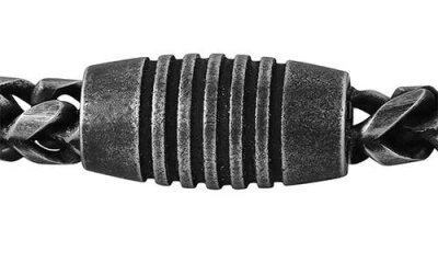 Geoffrey Beene Franco Chain Bracelet In Black