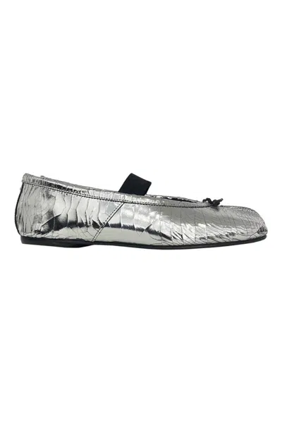 Maison Margiela Tabi Ballerina Broken Mirror Shoes In Gray