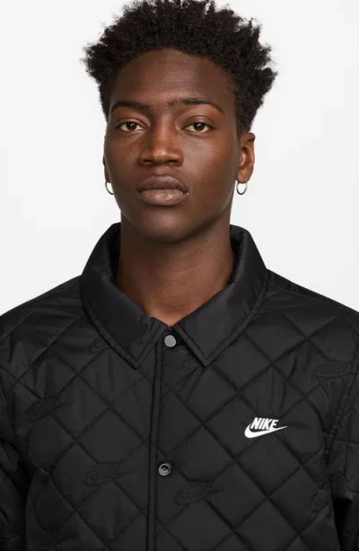 Nike Club Quilted Coach's Jacket In Multi