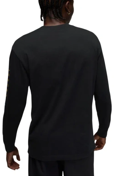Jordan Men's  Brooklyn Aj11 Graphic Long-sleeve T-shirt In Black