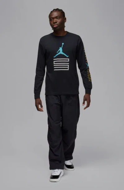 Jordan Men's  Brooklyn Aj11 Graphic Long-sleeve T-shirt In Black