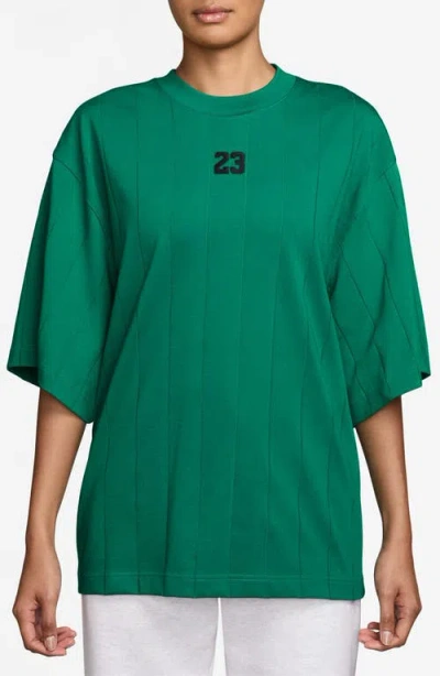 Jordan 23 Appliqué Loose Fit Top In Green