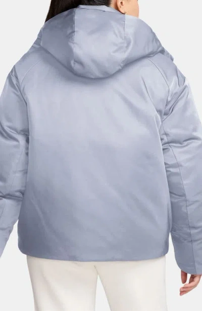 Jordan Flight Down Jacket With Removable Hood In Blue