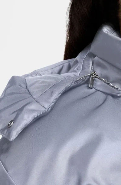 Jordan Flight Down Jacket With Removable Hood In Blue